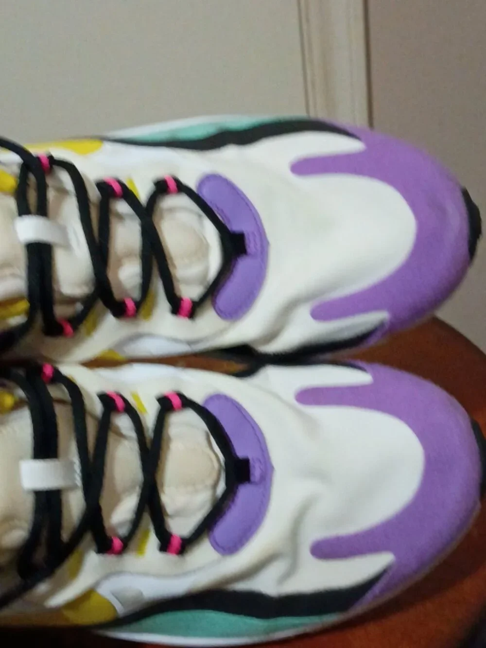 Nike Women's Air Max 270 'Bright Violet' React Dynamic Yellow AT6174-101 Size 9